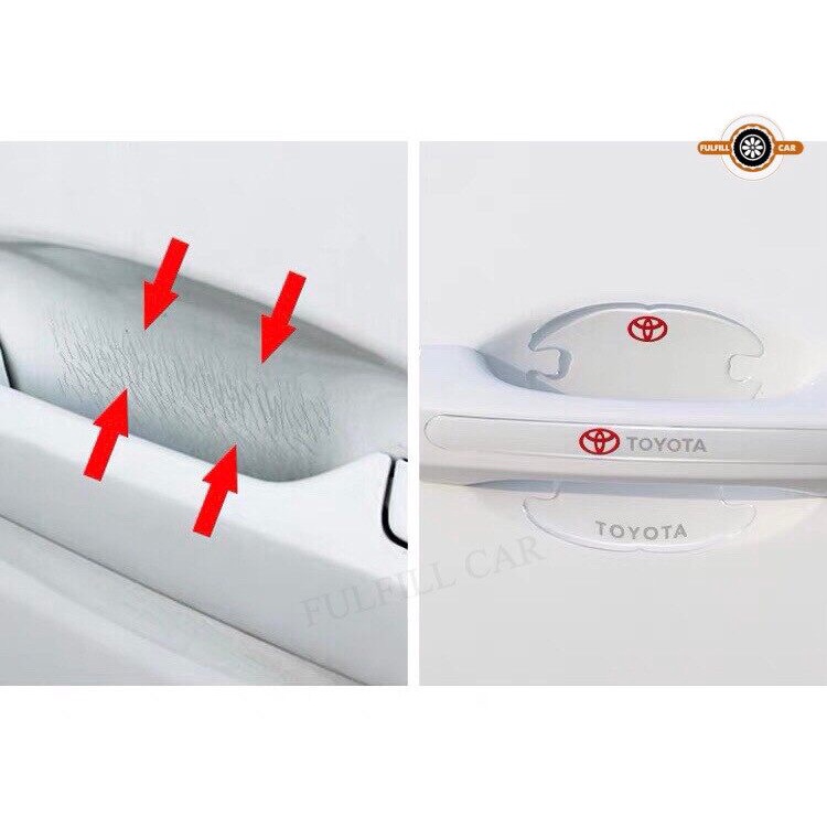 สติ๊กเกอร์ซิลิโคนใสกันรอย ยางใสกันกระแทก Toyota ยางกันกระแทกขอบประตู ยางกันกระแทกขอบประตูรถยนต์ Toyota 0MGB