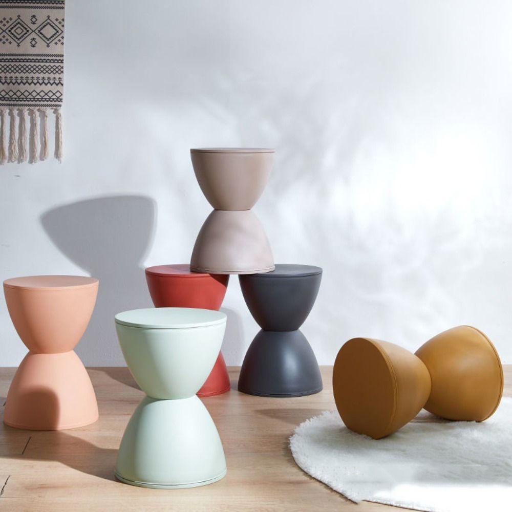 Somedayzl เก้าอี้กลม PP สร้างสรรค์ ทนทาน กันน้ํา หนา ห้องนั่งเล่น ตกแต่งบ้าน ใช้งานง่าย ทําความสะอาดง่าย เก้าอี้เด็ก - รูปที่ 5