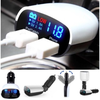 luv Car charger Digital Voltmeter Dual 2 USB Port 3.4Amp Charger LED Display