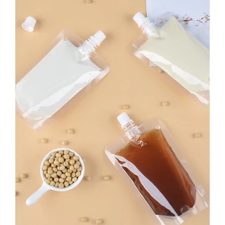 ถุงฝาเกลียว ถุงกาแฟ (50 ใบ)🎁แถมฟรีกรวยกรอก ถุงฝาเกลียว ก้นตั้งได้ ถุงใส่น้ำ ถุงใส่น้ำจิ้ม