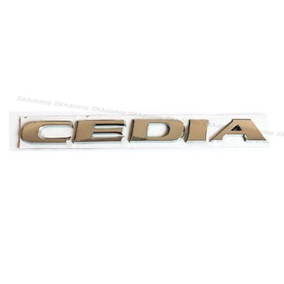 โลโก้ CEDIA สีโครเมี่ยม ขนาด 2.2 x 21.8 cm. สำหรับ MITSUBISHI CEDIA