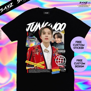 เสื้อยืดแฟชั่น Kaos คิมจุงวู NCT 127 Custom Kaos Kpop โดย SayzStreetwear ผู้ชาย T เสื้อผู้หญิง