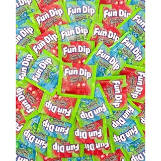 Fun Dip Cherry Yum Diddly &amp; Razz Apple Magic 0.48 OZ - 12.1 g  ขนม usa