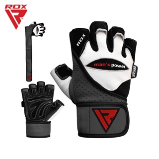 RDX  ถุงมือฟิตเนส หนังแท้ L1 LEATHER GYM GLOVES