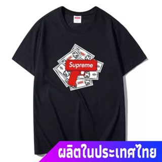 เสื้อ สุพรีมเสื้อยืดแขนสั้น SUPREME แขนสั้นSUPREMEฤดูร้อน 2021 ใหม่ Supreme เงินใหม่ปืนผู้ชายแขนสั้นเสื้อยืดลำลองแขนสั้น