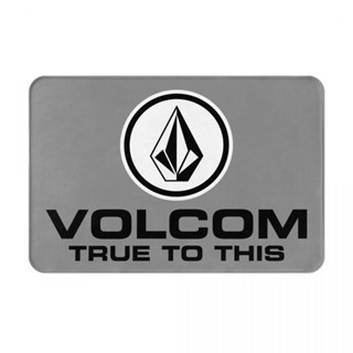 Volcom Stone (3) พรมเช็ดเท้า ผ้าสักหลาด กันลื่น ดูดซับน้ํา แห้งเร็ว สําหรับห้องน้ํา 16x24 นิ้ว พร้อมส่ง