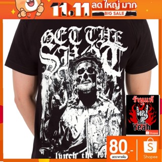 เสื้อวง Get The Shot เสื้อยืด  เสื้อยืดผู้ชาย Rock เสื้อวินเทจ RCM1650