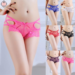 Sexy Womens Lace Sheer See-through Boxer Panties Lingerie Underwear Sleepwear 2022 hot sale new