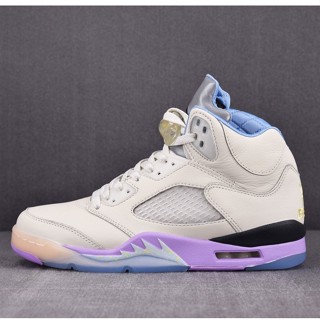 【DG คุณภาพสูง】dj Khaled x Air Jordan 5 We The Best “ Sail ” aj5 รองเท้าผ้าใบ ลําลอง สําหรับสตรี เหมาะกับการวิ่ง DV4982-175