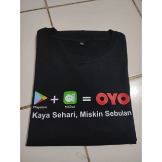 เสื้อยืด พิมพ์ลาย michat oyo Rich miskin Month Screen DTFS-5XL