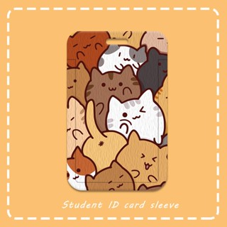 กระเป๋าใส่บัตรรถบัส ลายการ์ตูนแมว สไตล์ญี่ปุ่น พร้อมสายคล้อง…