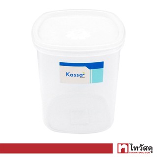 KASSA HOME กล่องอาหารทรงเหลี่ยม รุ่น FSX-0909-TPX ความจุ 2,000 มล. สีขาว