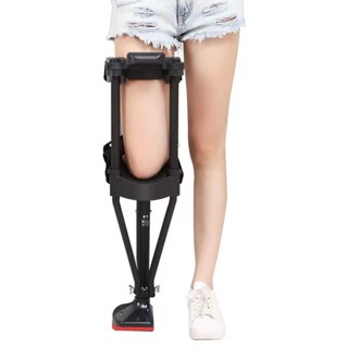 Support-Free Walking Aids Knee Walker Single-Leg Telescoping Assisted Walking Stick Hands Free Crutch Leg Knee Mobility