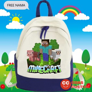 Minecraft กระเป๋าเป้สะพายหลัง กระเป๋านักเรียน