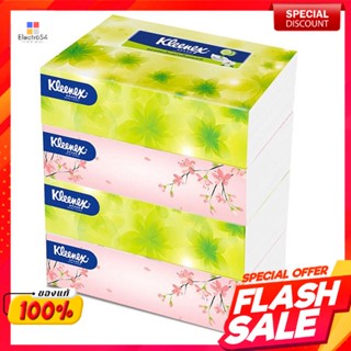 คลีเน็กซ์ กระดาษเช็ดหน้า 115 แผ่น แพ็ค 4Kleenex Facial Tissue 115 Sheets Pack 4