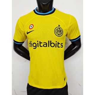 เสื้อกีฬาแขนสั้น ลายทีมชาติฟุตบอล Inter Milan สีเหลือง ไซซ์ S - XXL 2223