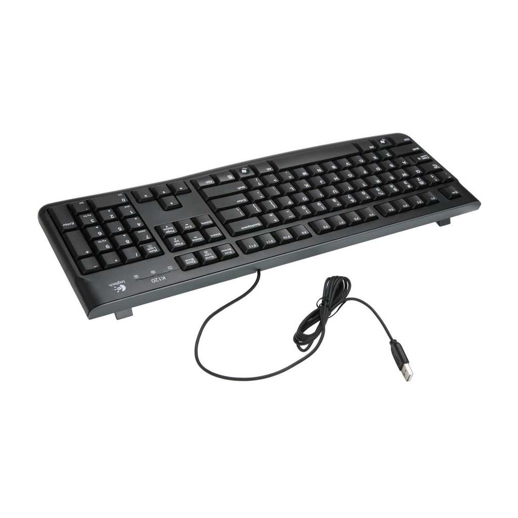 Logitech MK120 Wired USB Keyboard and Mouse 2 in1 USB Black (ไทย-อัง TH/ENG)-ประกัน 2 ปี - รูปที่ 4