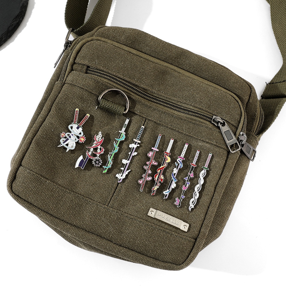 เข็มกลัด รูปการ์ตูนอนิเมะ Demon Slayer สไตล์ญี่ปุ่น เครื่องประดับ สําหรับเพื่อน - รูปที่ 5