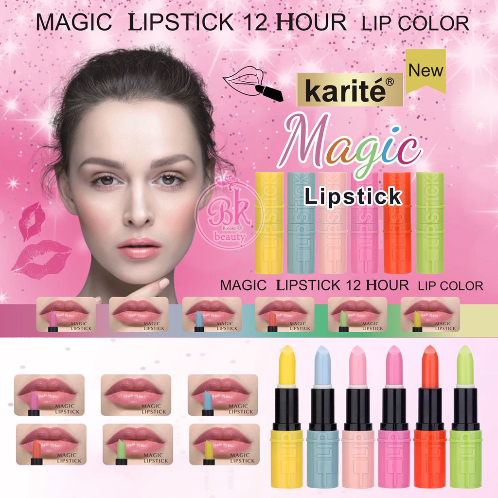 36045-47 Karite เมจิกลิปสติก ติดทน 12 ชั่วโมง สีคัลเลอร์ บำรุง ให้ชุ่มชื้นริมฝีปาก