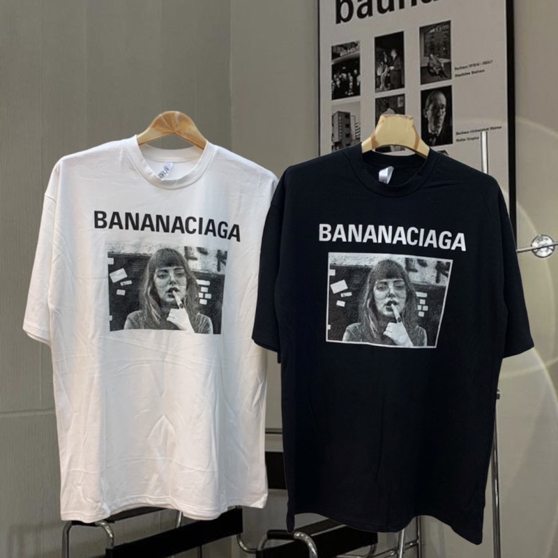 พร้อมส่ง เสื้อยืดโอเวอร์ไซส์ SHE บานาน่า