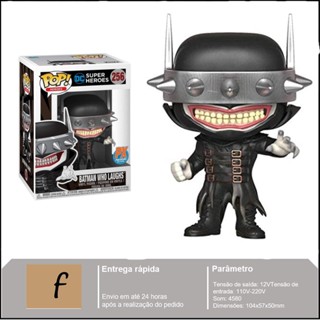 Funko pop # 256 dc ฟิกเกอร์ไวนิล รูปแบทแมนที่หัวเราะ ของเล่นสะสม