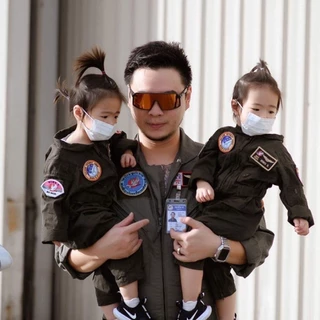 ชุดนักบินเด็กของแท้ แถมฟรี!‼️อาร์มแท้4ชิ้น F-16 , Gripen ฟรี