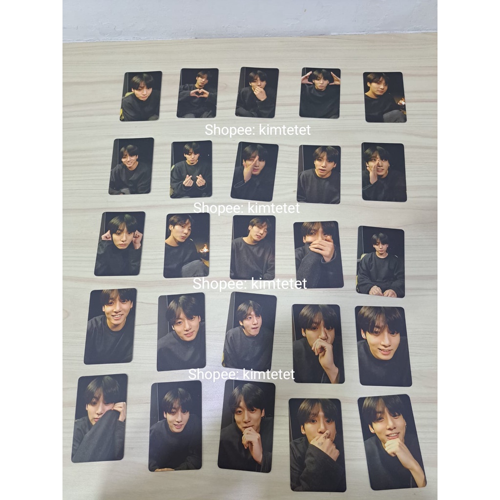 1 แพ็คมี 25 ชิ้น UNofficial JUNGKOOK VLIVE Moment PROOF Collector Collector Collectors DFESTA DISPAT