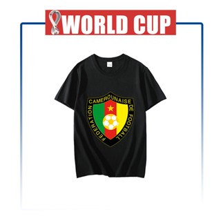 ▅▓▒เสื้อยืด FIFA World Cup 2022 เสื้อฟุตบอล ลูกฟุตบอลโลก Denmark ธรรมดา ไม่ยืด ไม่ย้วย ไม่ต้องรีด เสื้อยืดเท่