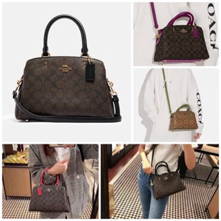 MINI LILLIE CARRYALL IN SIGNATURE CANVAS (COACH 91494)