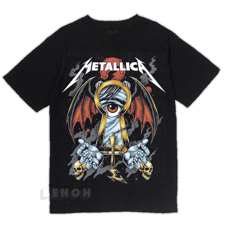 Vintage Metallica เสื้อยืด Earthman สไตล์ distressed สำหรับผู้ชาย
