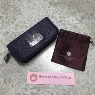 Anastasia Beverly Hills Cosmetics Bag กระเป๋าหนัง เก็บเครื่องสำอาง + ถุงผ้าไหมหูรูด