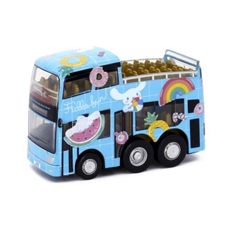 BHong Kong Tiny X Sanrio Cinnamoroll Q-Bus โมเดลรถยนต์ 006911