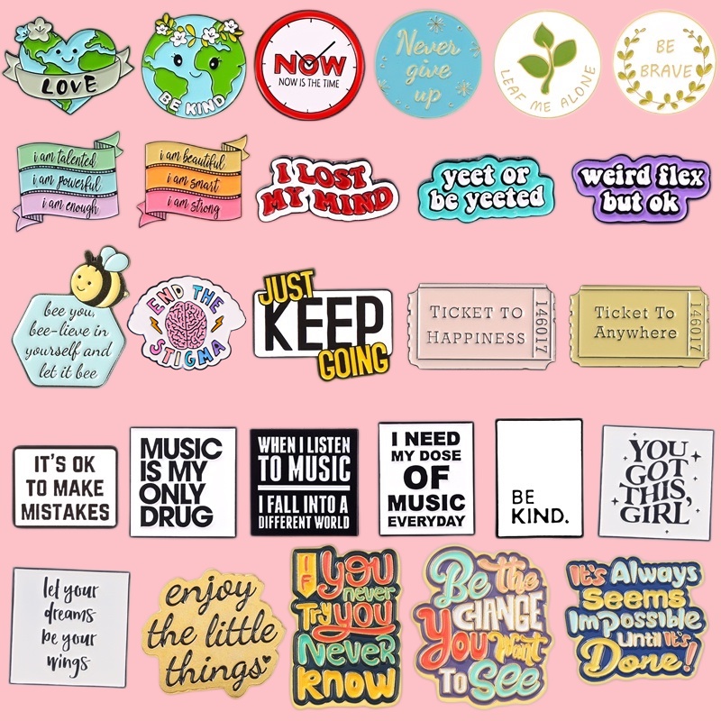 เครื่องประดับ เข็มกลัด รูปคําคมตลก Flex But OK GO Crazy Love เหมาะกับของขวัญ สําหรับผู้ชาย และผู้หญิง