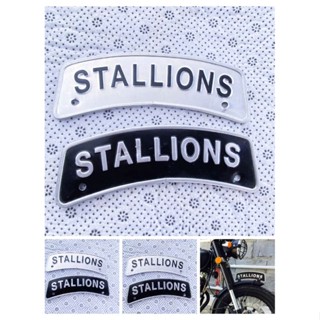 ป้ายstallions สำหรับใส่บังโคลนหน้าแต่งสวย