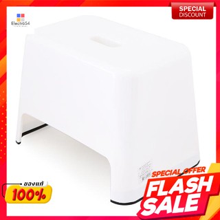 เก้าอี้เหลี่ยม อเนกประสงค์ ทรงเตี้ย สีขาวMultipurpose square chair, low shape, white