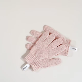 ถุงมือขัดผิวกาย หอมส HHOMS Body gloves scrub ถุงมือขัดตัวHHOMSใบไหมเกาหลี 1 ชิ้น**