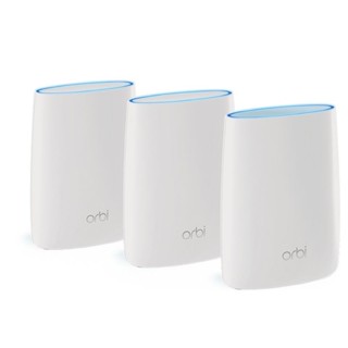 Netgear Orbi Whole Home Mesh WiFi System with Advanced Cyber Threat Protection, 3-Pack (RBK53S-100NAS)