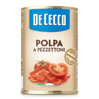 มะเขือเทศสับ พอลพล่า อะ เพสซีโตนี่ - ดีเชคโก้, 400 กรัม Polpa a Pezzettoni - De Cecco 400g