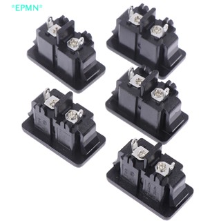 Epmn&gt; ใหม่ ซ็อกเก็ตเมาท์พาวเวอร์ AC250V 5A 2Pin ตัวเมีย 5 ชิ้น