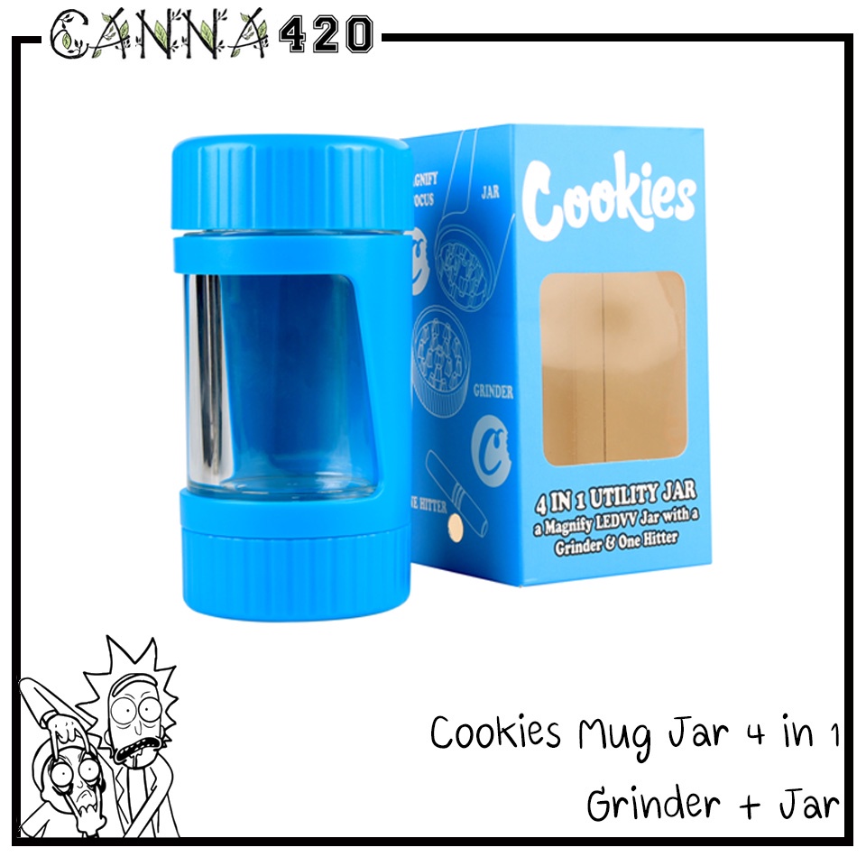 [ส่งฟรี] กระปุกโหล คุ๊กกี้ พร้อมแว่นขยาย มีไฟ LED ส่องสว่าง Cookies 4 IN 1 Utility Jar with a Magnif
