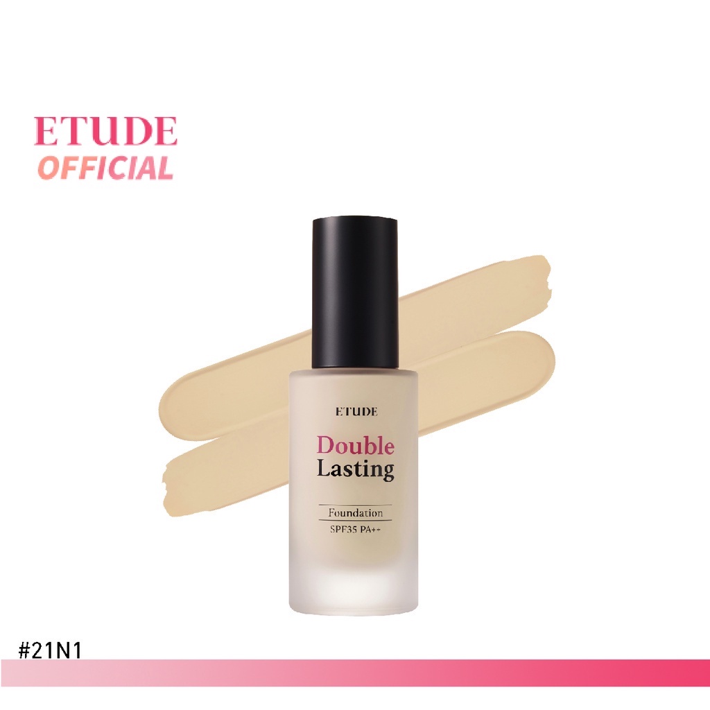 ETUDE (NEW) Double Lasting Foundation SPF35/PA++ (30 g) #21N1 Neutral Beige อีทูดี้ รอ