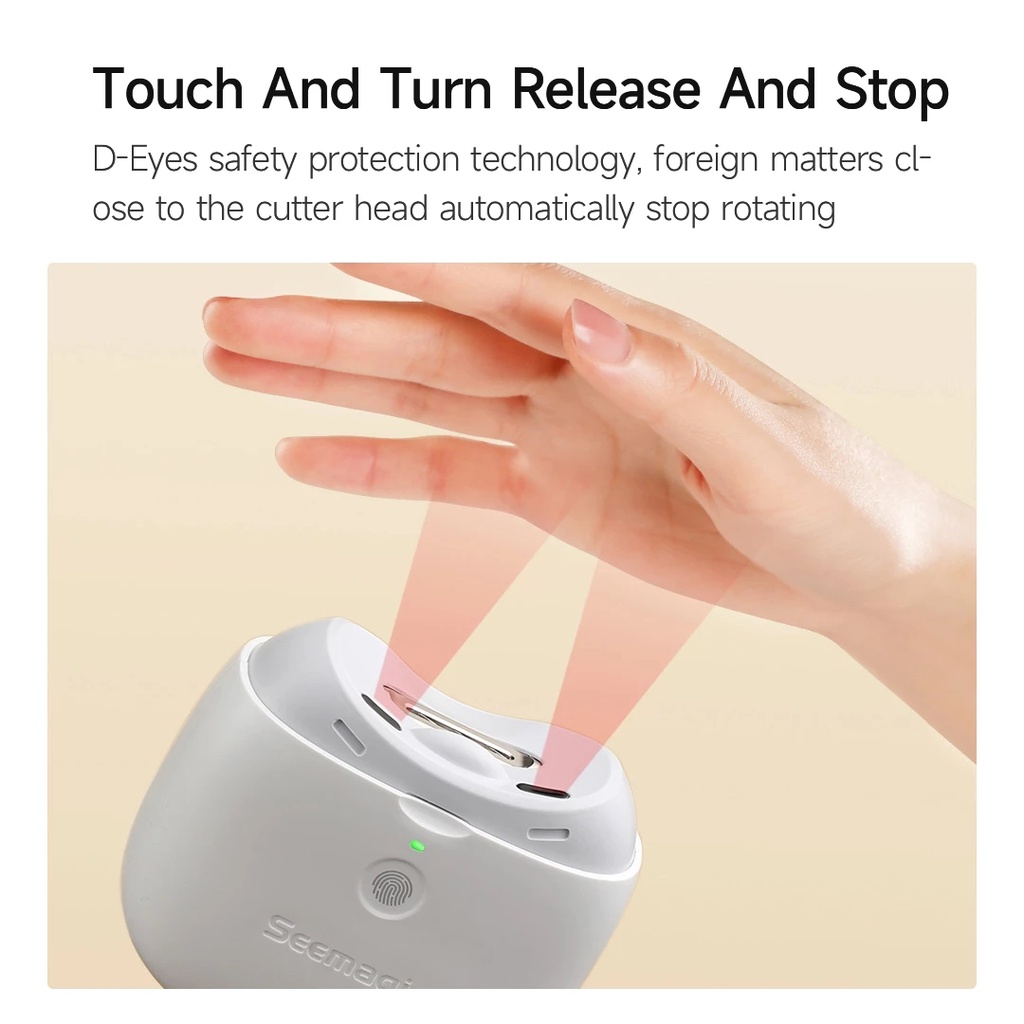 Seemagic Pro กรรไกรตัดเล็บไฟฟ้า พร้อมแสงไฟ กรรไกรตัดเล็บ กรรไกรตัดเล็บเด็ก เครื่องตัดเล็บไฟฟ้า เครื่องตัดเล็บไร้สาย ราคา ถูกที่สุด ดีลบีเคเค แกลเลอรีภาพที่ 3