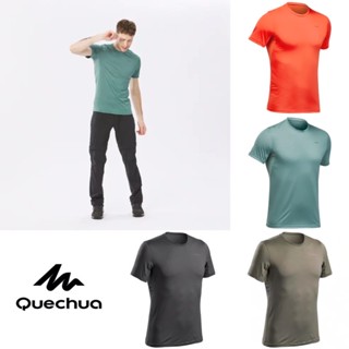 เสื้อยืดเดินป่าสำหรับผู้ชาย รุ่น MH100 QUECHUA