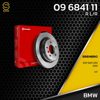 จานเบรค หลัง BMW SERIES 5 E39 520i 525i 530i / UV HC BREMBO 09.6841.11 - 34211163153 34211164175 34211164840 34216767060