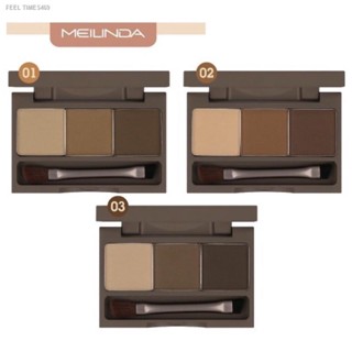 🔥ส่งไวจากไทย🔥พาเลทเขียนคิ้วแบบฝุ่น Mei Linda 3D Brow Powder Palette MC-3109