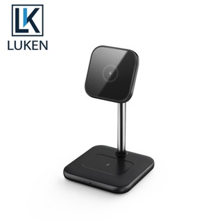 Luken แท่นชาร์จไร้สาย 2-in-1 สําหรับ iP14 13 12 12 Pro 12 Pro Max 12 Mini AirP Pro