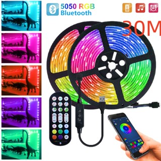 แถบไฟแบ็คไลท์ LED 24 คีย์ 30M 5V USB 5050-44key-20M APP 5050 RGB TV M+A