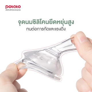 Potato จุกนมคอกว้างเสมือนนมแม่ (NZ623)