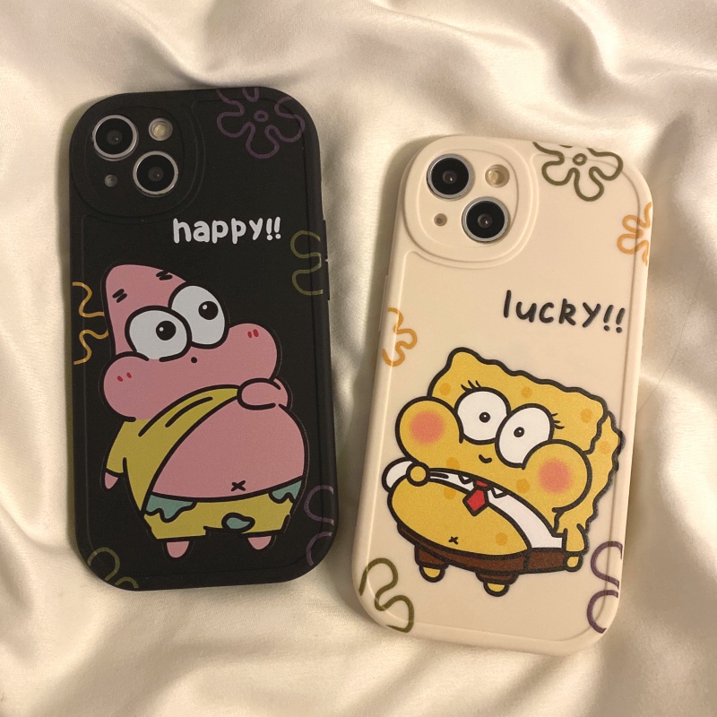 เคส OPPO A58 A57 A54 A53 A38 A18 A17 A17K A16 A15 A15S A98 A96 A95 A92 A79 A78 A77S A76 A74 A52 A31 A12 A9 A7 A5 A5S A3S Reno 8 8T 8Z 7 7Z 5 4 Reno8 T Z Reno8T Reno8Z Reno7 Reno7Z 4G 5G 2020 2022 Round Protect Camera Patrick Star Spongebob Soft Case