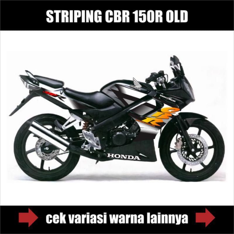 HONDA CBR 150 OLD MOTORCYCLE STRIPING / CBR 150 OLD MOTORCYCLE VARIATION STICKER LINE / OLD CBR150 DECANS STOCK